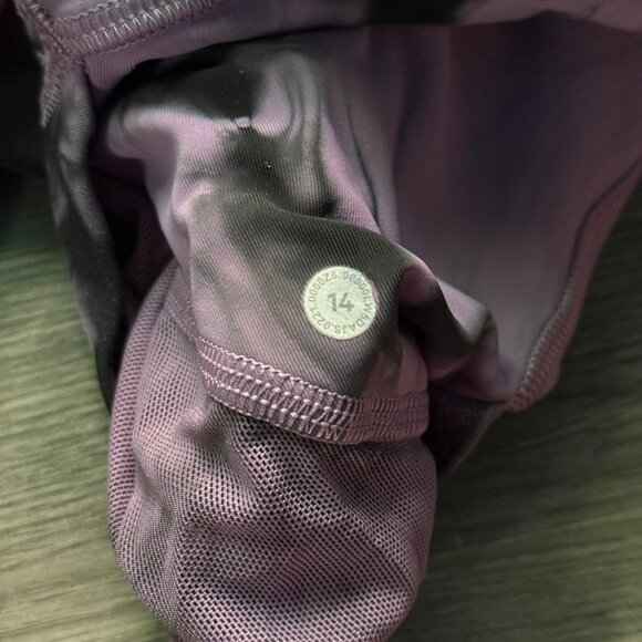 Lululemon Women's Power Thru High-Rise Tight 25" - Black/Purple - Picture 6 of 10